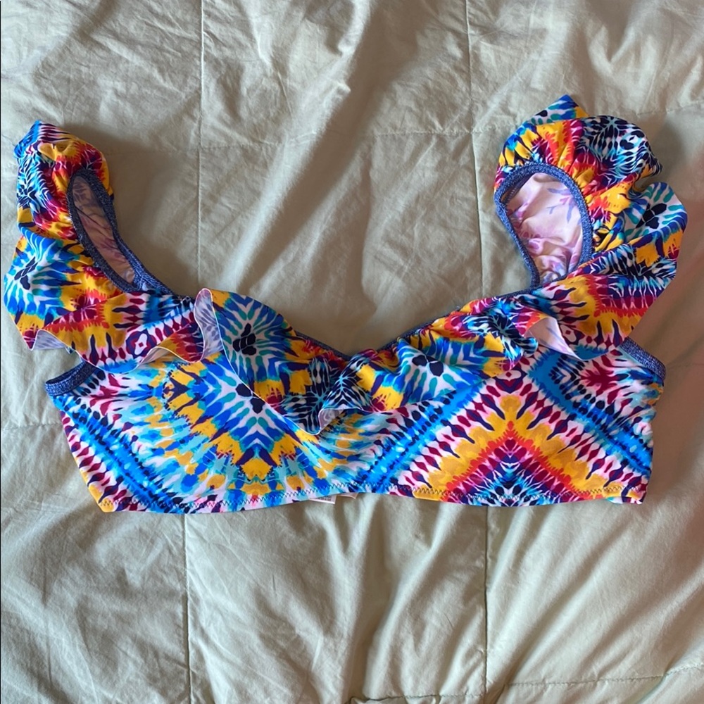 Jessica Simpson Tie-Dye Bikini Top